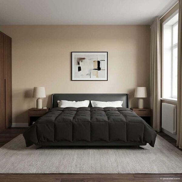 vidaXL Vasaras segas Tiltiņ&scaron; Antracīts 220 x 240 cm Mikro&scaron;ķiedra