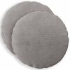 vidaXL Spilvenu pārvalks 2 pcs HEERLEN Gai&scaron;i pelēka &Oslash; 60 cm kordurojs