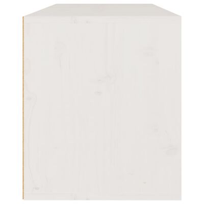 vidaXL sienas skapītis, balts, 80x30x35 cm, priedes masīvkoks