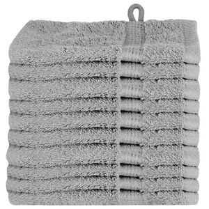 vidaXL Viesu dvielis SOLUND 10 gab. Pelēka 15 x 21 cm 550 gsm