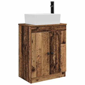 vidaXL Vannas istabas skapītis ar izlietni Vecs koks 54 x 35 x 83 cm