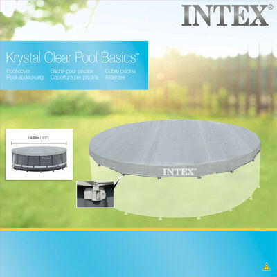 Intex baseina pārsegs Deluxe, apaļš, 488 cm, 28040