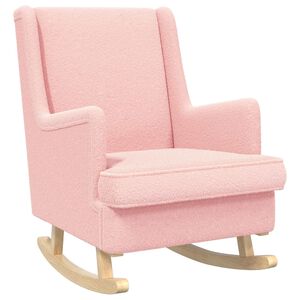 vidaXL &Scaron;ūpuļkrēsls Rozā 62 x 80 x 85 cm Boucl&eacute;