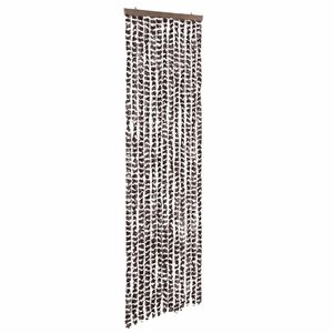vidaXL kukaiņu aizkars, bē&scaron;s un brūns, 56x200 cm, &scaron;enils