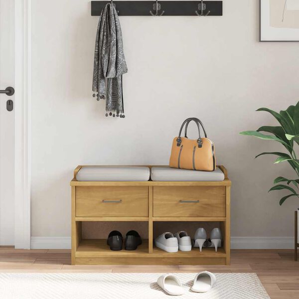 vidaXL gaiteņa sols SANDNES 87x40x50 cm masīvkoka priede