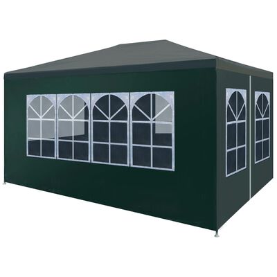vidaXL svinību telts, zaļa, 3x4 m