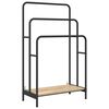 vidaXL Auduma statīvs ar plauktu Sonoma ozols 60 x 30 x 100,5 cm