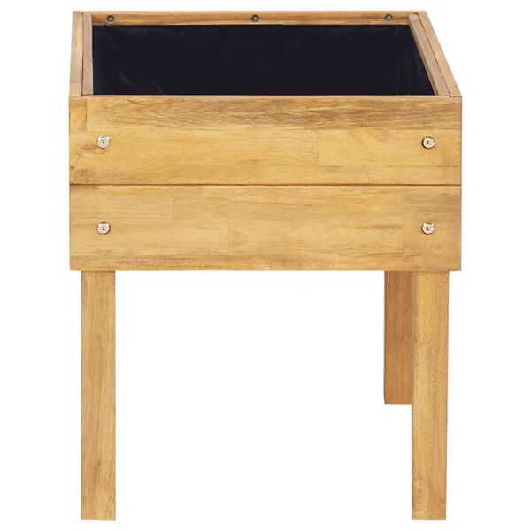 vidaXL paaugstināta puķu kaste, 50x40x45 cm, akācijas masīvkoks