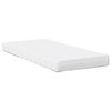 vidaXL gulta ar matraci, balta, 80x200 cm, priedes masīvkoks