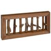 vidaXL Mēteļa āķis Dabiska 50 x 10 x 25 cm Cieta mahagona koks