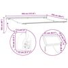 vidaXL Izvelkams jumtiņ&scaron; Daudzkrāsains 350 x 250 cm Audums un tērauds