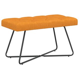 vidaXL Sols ar pogām Tum&scaron;i dzeltens 80 x 40 x 46 cm Audums