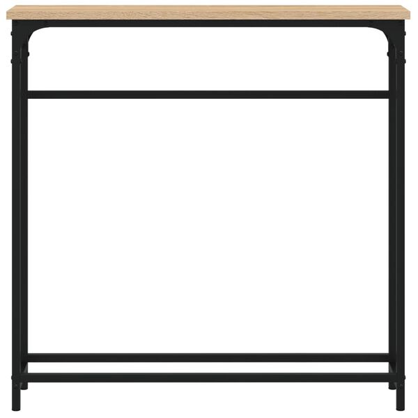 vidaXL konsoles galdiņ&scaron;, Sonoma ozols, 75x19,5x75 cm, inženierkoks