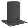 vidaXL Apaļais zemes enkurs 12 gab. Antracīta 15 x 15 x 15 cm Metāls