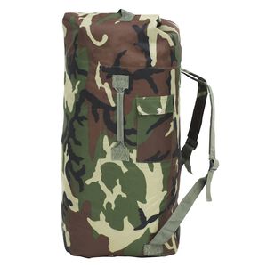 vidaXL ceļojuma soma, armijas stils, 85 L, kamuflāža