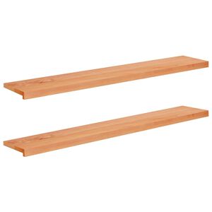 vidaXL Logu palodzes 2 gab. Lakas 140 x 30 x 2 cm Cietais gobu koks