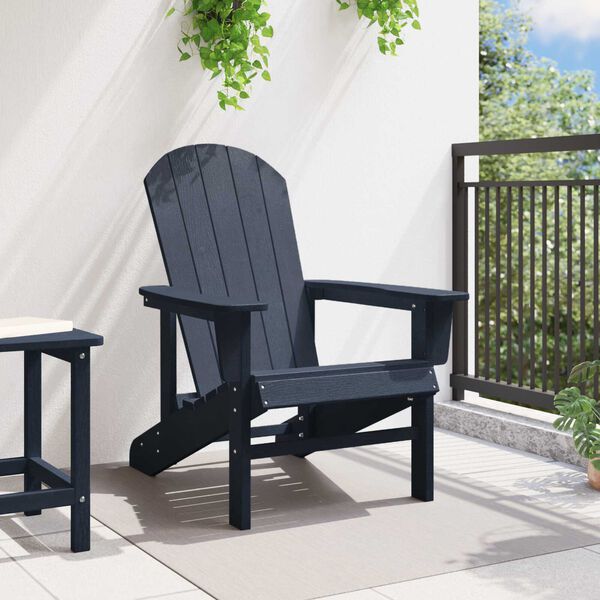 vidaXL Adirondack krēsls Tumši zils 74 x 82 x 92cm HDPE