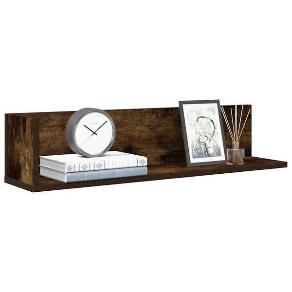 vidaXL sienas plaukti, 2 gab., 75x16,5x16,5 cm, inženierijas koks