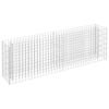 vidaXL gabions, augstā puķu kaste, cinkots tērauds, 180x30x60 cm
