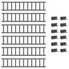 vidaXL Jumta sniega aizsargs Antracīts 600 x 2,5 x 20 cm Tērauds