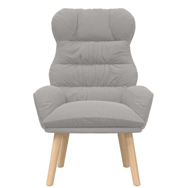 vidaXL atpūtas krēsls Gai&scaron;i pelēks 69 x 74 x 93 cm &Scaron;erpa Audums