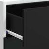 vidaXL apak&scaron;ējais skapis, "Lyon", melns, 40x46x81,5 cm