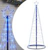 vidaXL LED Ziemassvētku eglīte 200 LED Zila 180 cm