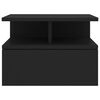 vidaXL naktsskapītis, 40x31x27 cm, inženierijas koks, melns