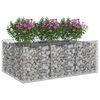 vidaXL Gabions pacelta gulta Sudraba 150 x 100 x 60 cm Cinkots tērauds