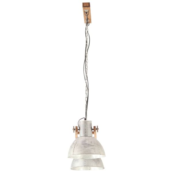 vidaXL griestu lampa, industriāls dizains, 25 W, sudraba, 109 cm, E27