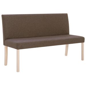 vidaXL sols, 139,5 cm, brūns poliesters