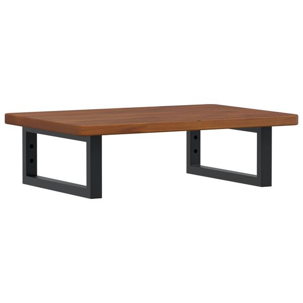 vidaXL izlietnes plaukts, stiprināms pie sienas, tērauds, ozola koks