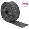 vidaXL Gumijas granulu rullis Melns 1000 x 8 x 0,8 cm Gumija