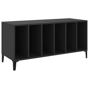 vidaXL skapītis, 100x38x48 cm, inženierijas koks, melns