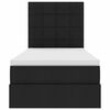 vidaXL Gulta ar uzglabā&scaron;anas vietu un matraci Melna 100 x 200 cm
