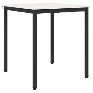 vidaXL Ēdamgalds Balts 70 x 70 x 75 cm Ciets priedes koks