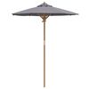 vidaXL Dārza parasols Tumši pelēka 180 x 180 x 230 cm Bambuss