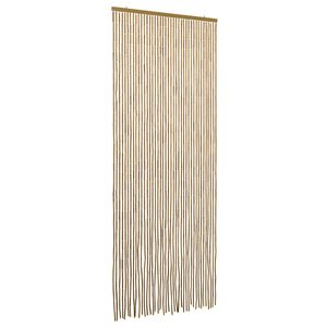 vidaXL Kaitēkļu durvju aizkars krāsains 90 x 200 cm Bambuss