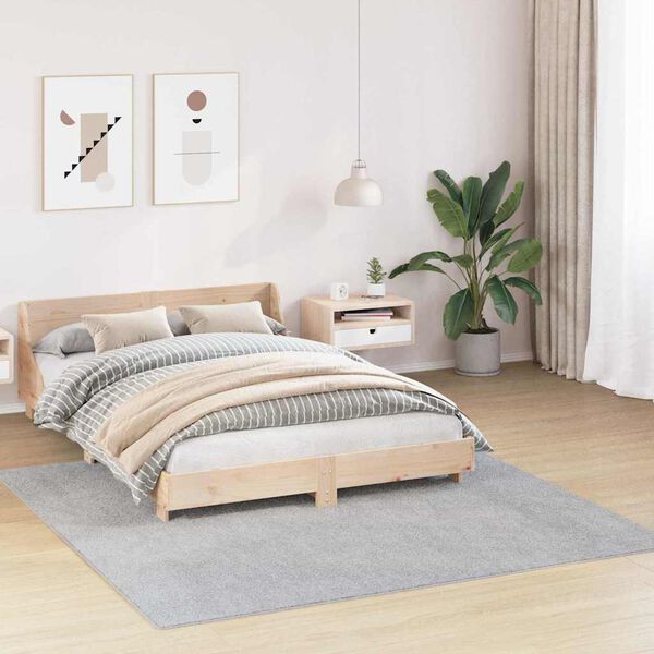 vidaXL Antiskrāpējo&scaron;a &Scaron;agija Paklājs Pelēka 200 x 200 cm PP