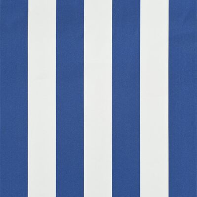 vidaXL markīze, 350x120 cm, zila ar baltu