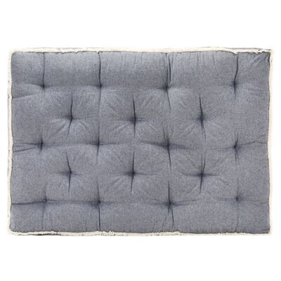 vidaXL palešu dīvāna matracis, 120x80x10 cm, zils