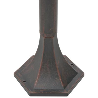 vidaXL dārza lampas, 6 gab., bronzas krāsa, 110 cm, alumīnijs, E27