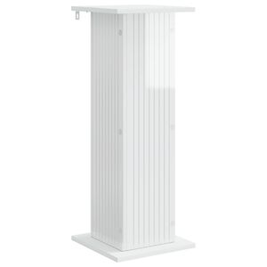 vidaXL Augu statīvs Spīdīgi balts 30,5 x 30 x 80,5 cm