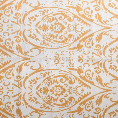 vidaXL āra paklājs, 190x290 cm, oranžs un balts PP