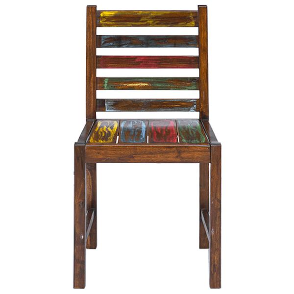 vidaXL virtuves krēsli, 2 gab., pārstrādāts masīvkoks