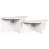 vidaXL Kafijas galdiņ&scaron; 2 gab. Balts 79 x 39,5 x 40 cm