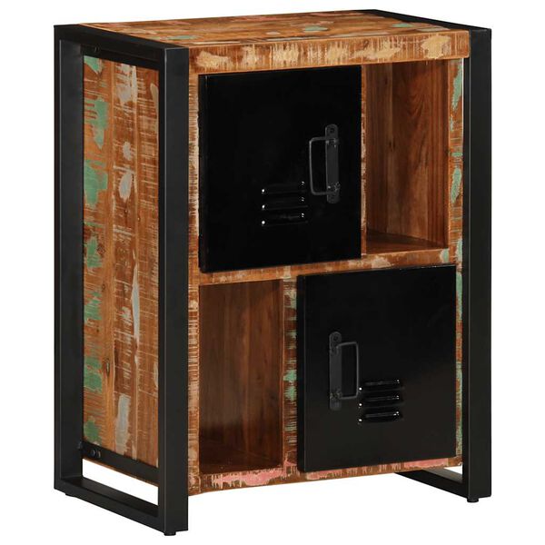 vidaXL Bufete daudzkrāsains 55x35x70 cm reģenerēts masīvkoks