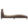 vidaXL gultas rāmis, Viana, bez matrača, brūns, 80x200 cm, mākslīgā āda