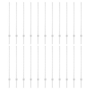 vidaXL Žoga āķis 22 pcs Sudraba 160 cm Tērauds