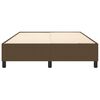 vidaXL gultas rāmis ar atsperēm, tum&scaron;i brūns, 140x200 cm, audums